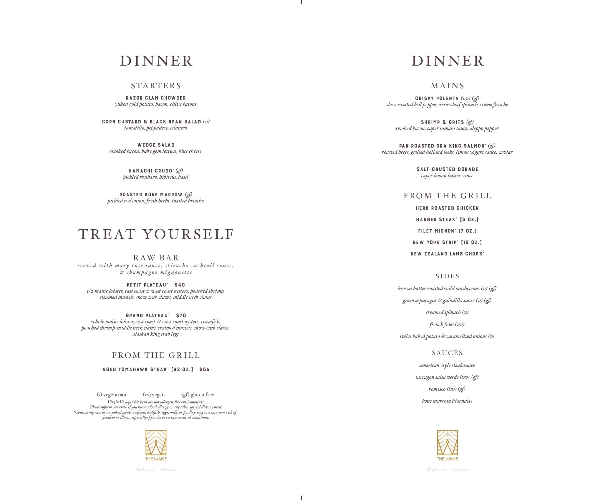Blog 0001 The-Wake-Dinner-Menu_page-0001-1 - Blog de Cruceros | Crucerum.com