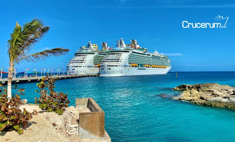 Crueros de lujo desde el caribe dos barcos en puerto cruceros por el caribe crucerum