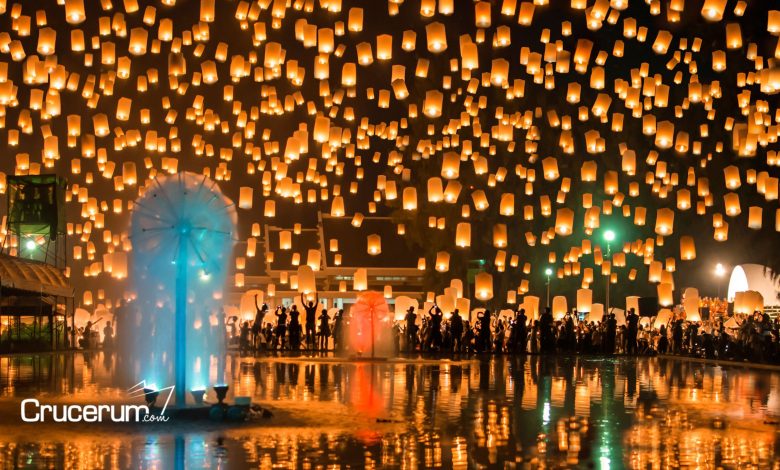 Festival de las linternas flotantes en Tailandia cruceros por asia Crucerum