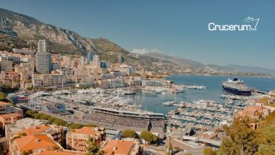 Vista general de puerto en mónaco al lado de la pista de F1 Paddock Club Explora Journeys Crucerum