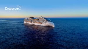 Vista lateral barco MSC World Asia cruceros 2026